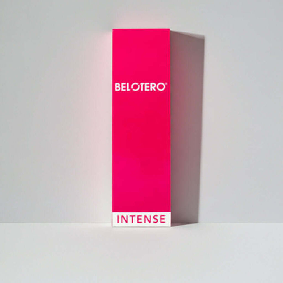 Belotero Intense Lidocaine 1 x 1 ml packaging on a light surface