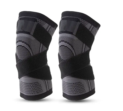 FitTec - Kniebandage zur Unterstützung des Kniegelenks - schwarz