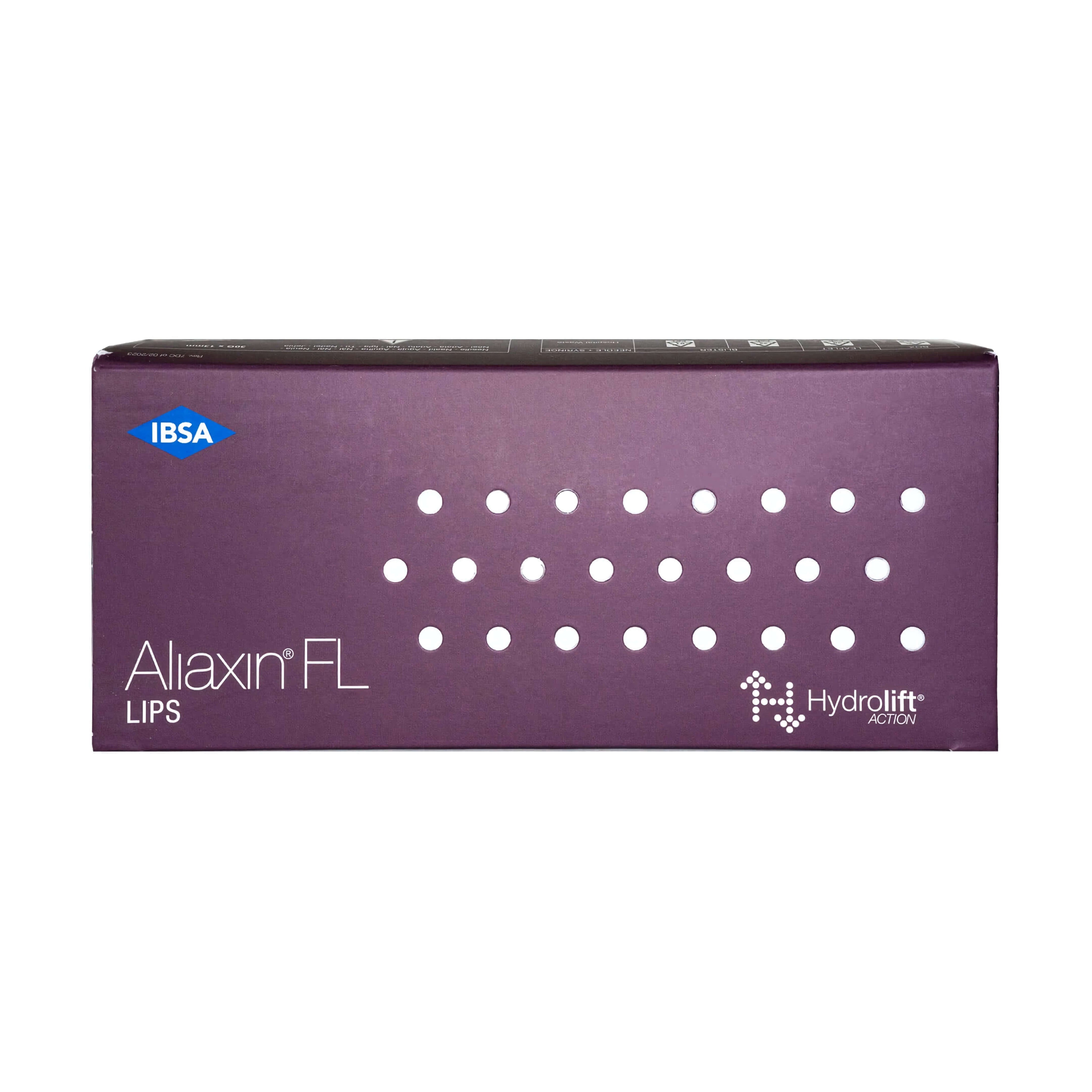 Aliaxin FL 2 x 1 ml Dermalfiller für feine Linien von IBSA. Verpackung für Lippenbehandlung.