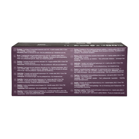 Aliaxin FL 2 x 1 ml packaging, Dermalfiller für feine Linien mit Hyaluronsäure, Hersteller IBSA Pharmaceutical.