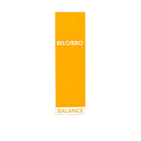 Belotero Balance Lidocaine 1 x 1 ml packaging with distinct yellow design