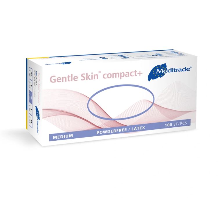 Einmalhandschuhe Meditrade Latex Gentle Skin compact+ | 100 Boxen