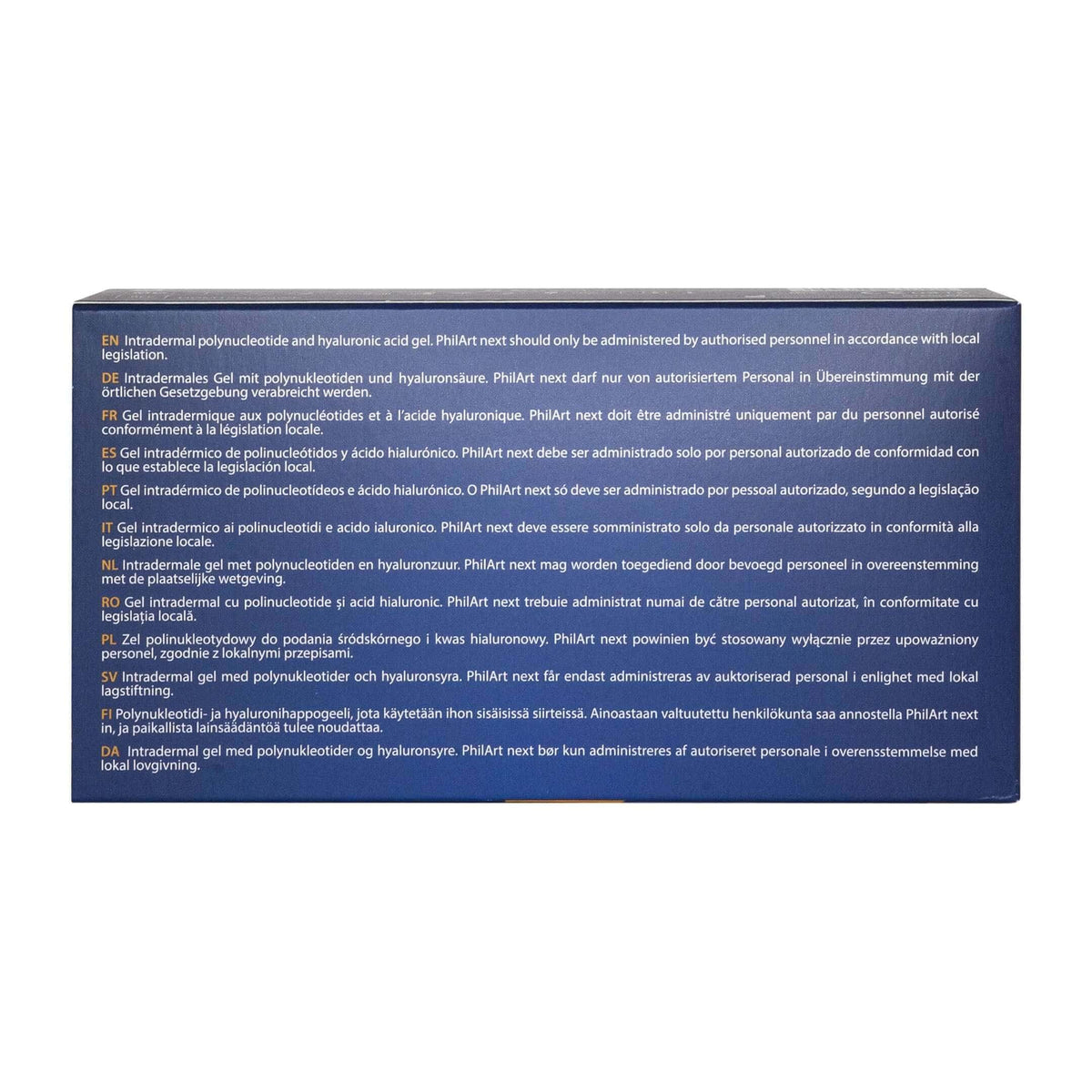 Croma PhilArt Next 1 x 2ml Verpackung mit mehrsprachiger Gebrauchsanweisung.