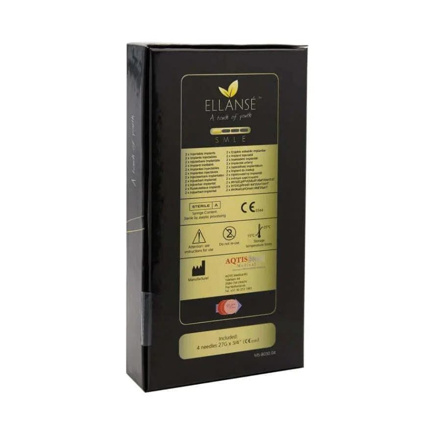 Ellansé S 2 x 1 ml Verpackung mit Produktinformationen und Inhaltshinweisen