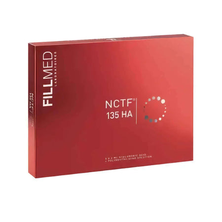 Fillmed NCTF 135HA 5 x 3 ml packaging showcasing the professional beauty complex for skin revitalization.