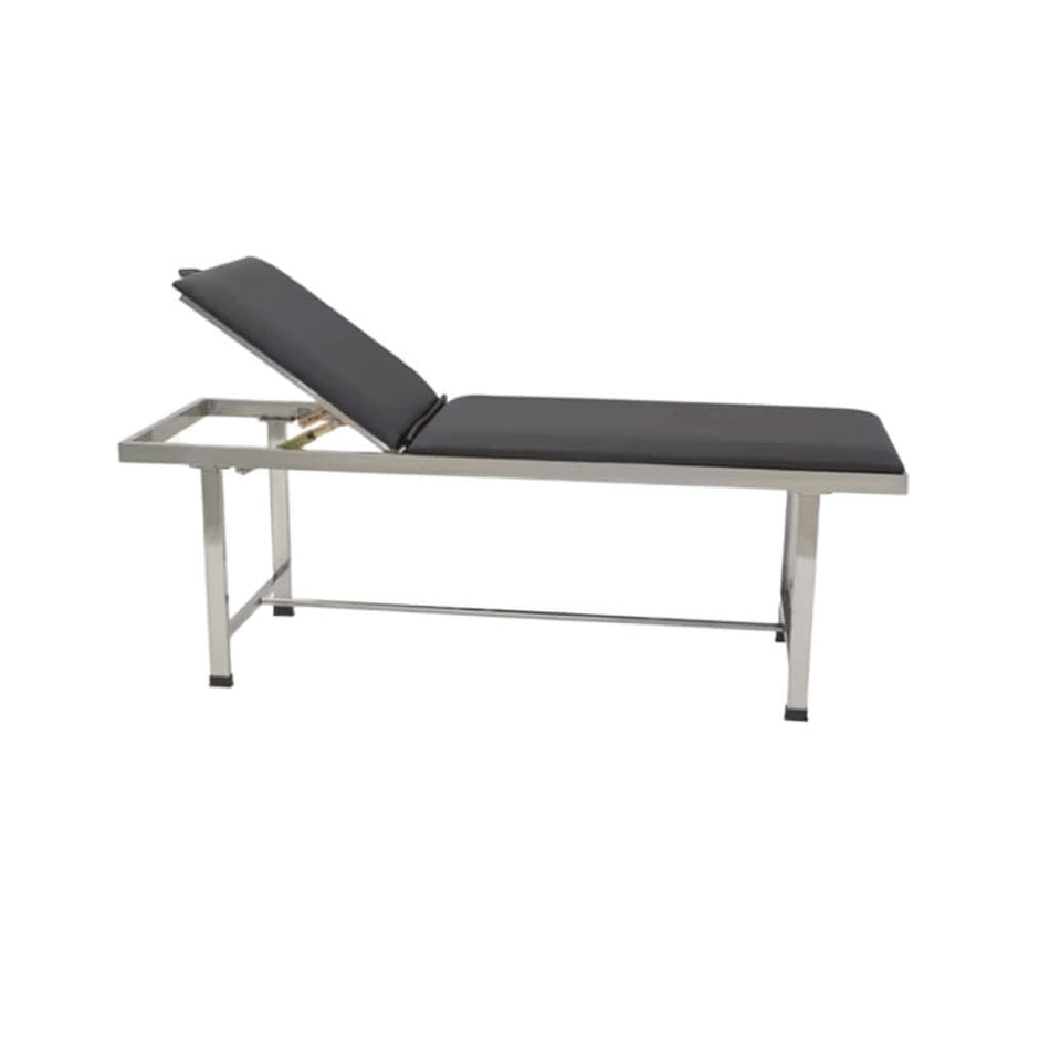 FitTec Behandlungsliege CY-C111S - stabile Therapieliege mit anthrazitfarbener Polsterung und Stahlrahmen.