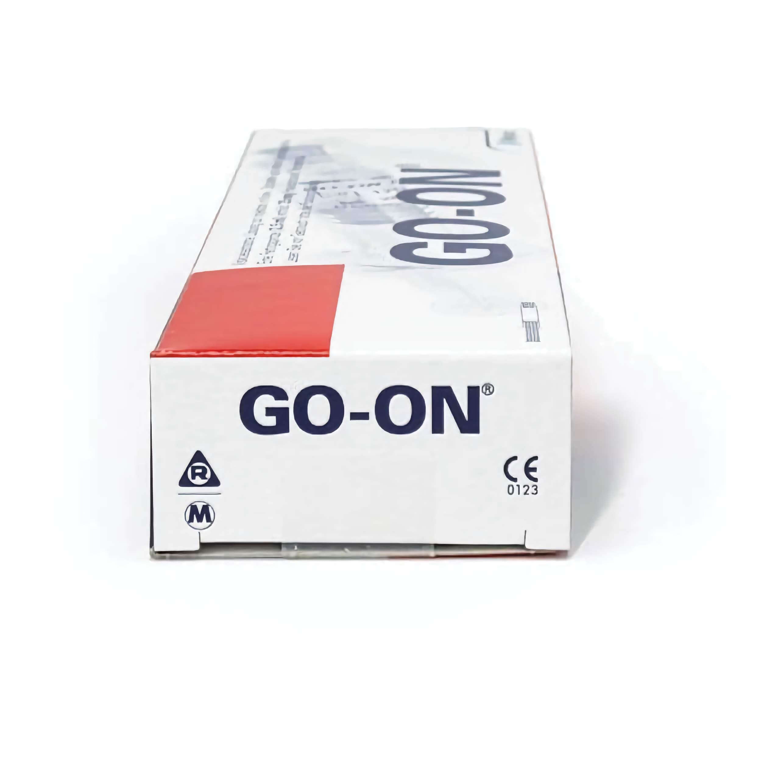 Go-On 25 mg 2.5 ml (1 Stk.) packaging side view with brand logo and product details.