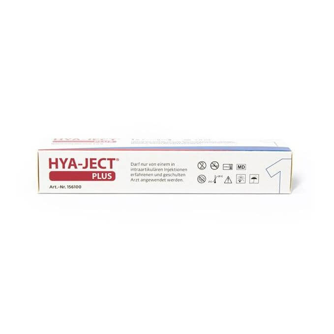 Hya-ject Plus 40 mg 2 ml – Sterile Fertigspritze für Hyaluronsäure-Injektionen von ORMED.