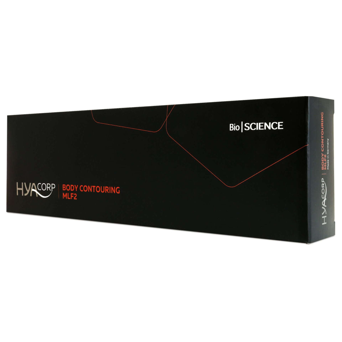 HYAcorp MLF 2 (1 x 10 ml) packaging for body contouring by BioScience GmbH