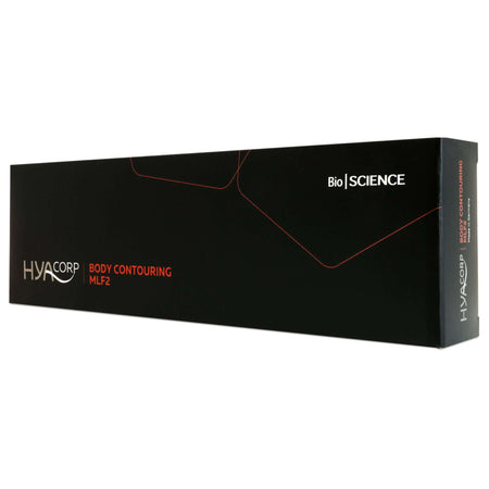 HYAcorp MLF 2 (1 x 10 ml) packaging for body contouring by BioScience GmbH