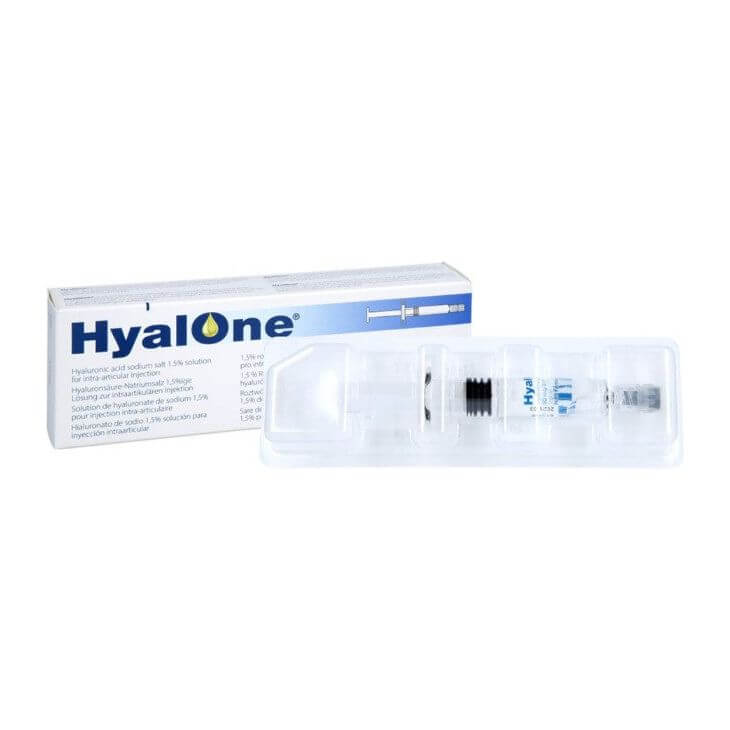 HyalOne 60 mg 4 ml – Intra-articular hyaluronic acid injection in sterile pre-filled syringe from Fidia Pharma