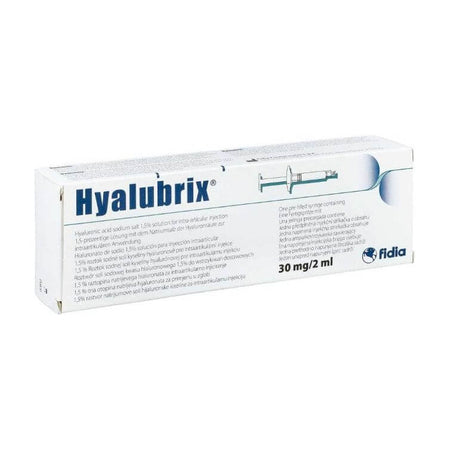 Hyalubrix 30 mg 2 ml – Hyaluronsäure-Injektion in Sterile Fertigspritze von Fidia Pharma
