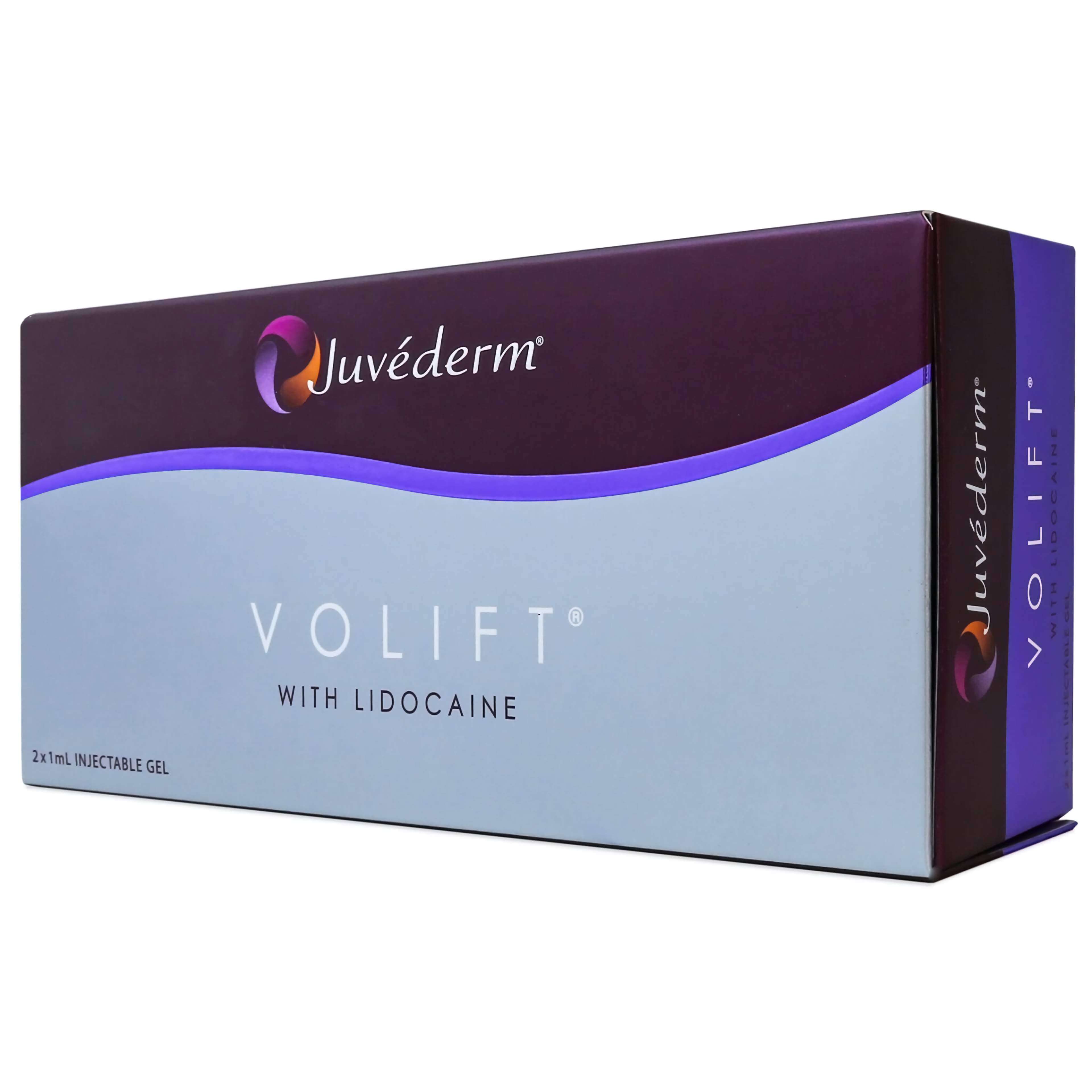 Juvéderm Volift 2 x 1 ml – Produktverpackung mit Lidocain für Dermalfiller Anwendung
