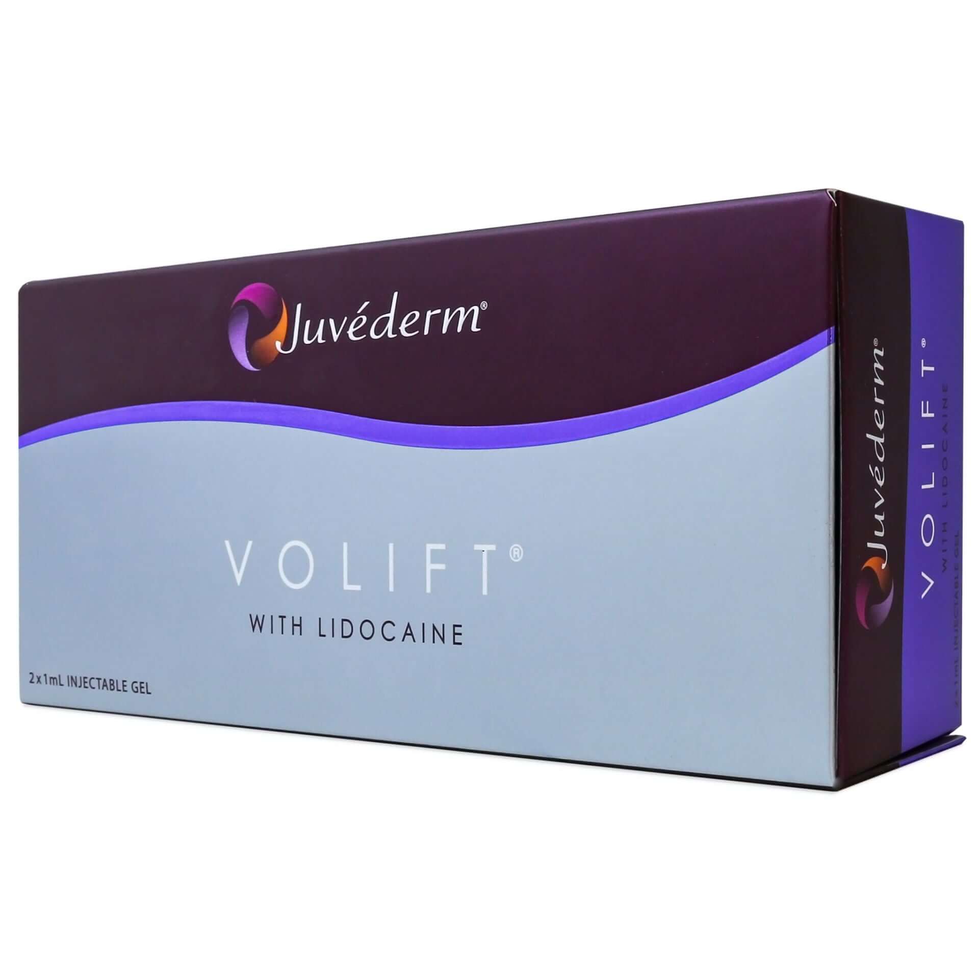 Juvéderm Volift 2 x 1 ml - Dermalfillerbox mit Lidocain für natürliche Hautglättung