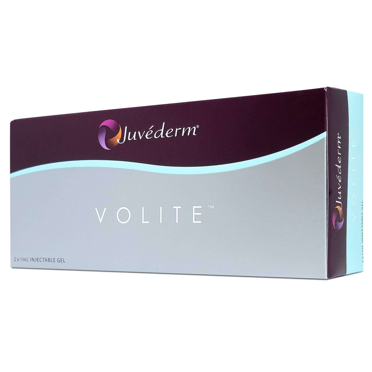 Juvéderm Volite 2 x 1 ml Verpackung mit Hyaluronsäure für verbesserte Hautqualität und Feuchtigkeit.