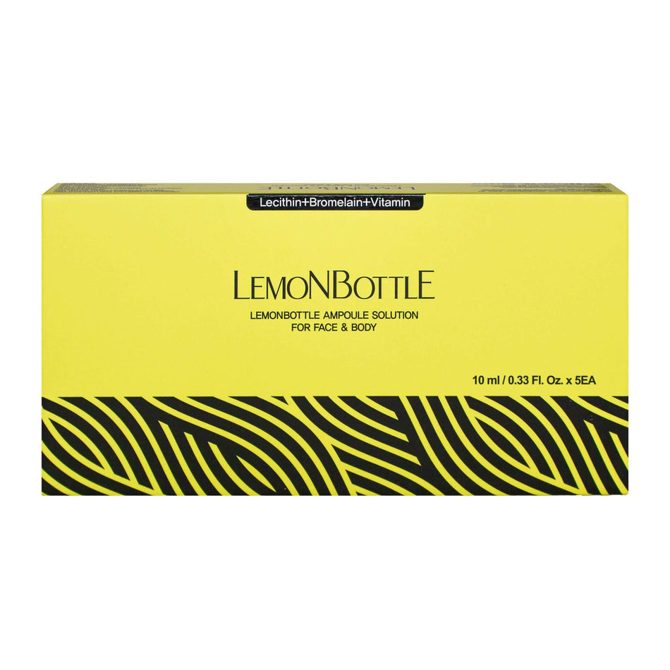 Lemon Bottle 5 x 10 ml – Innovative Lösung zur Fettauflösung für nicht-invasive Fettreduktion.