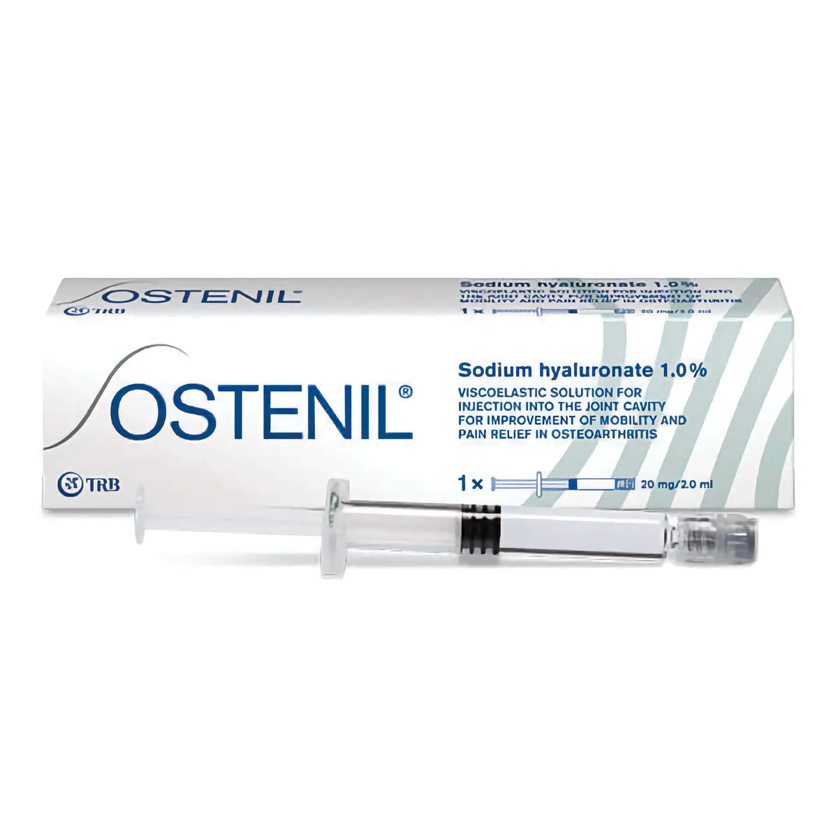 Ostenil 20 mg 2 ml, hochwertige Hyaluronsäure für intraartikuläre Anwendung bei Arthrose.