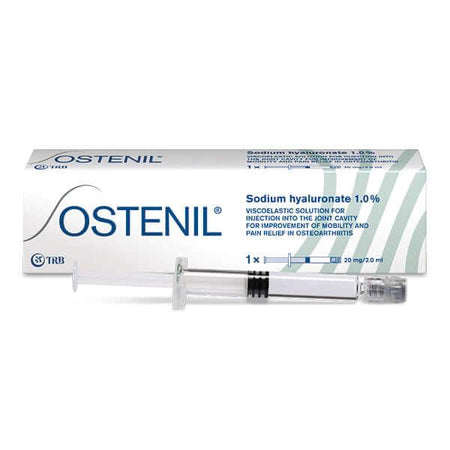 Ostenil 20 mg 2 ml: Injections for joint pain relief and mobility improvement in osteoarthritis.