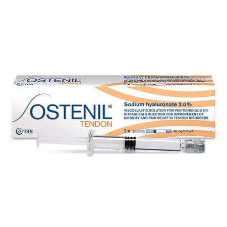 Ostenil Tendon 40 mg 2 ml: hochwertige Hyaluronsäure Spritze für Sehnen und Bänder von TRB Chemedica.