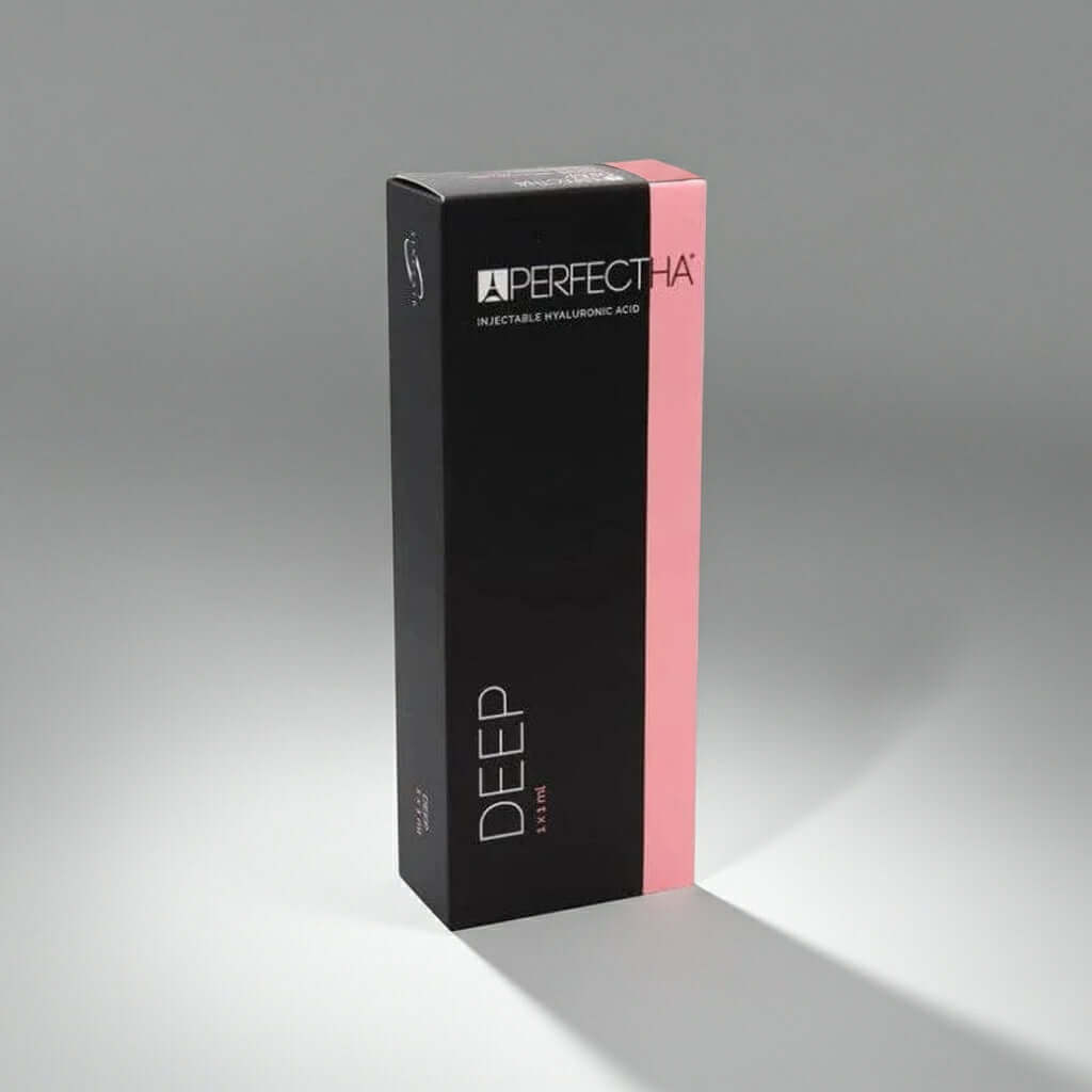 Perfectha Deep 1 x 1 ml Verpackung für Dermalfiller zur Behandlung von tiefen Falten.