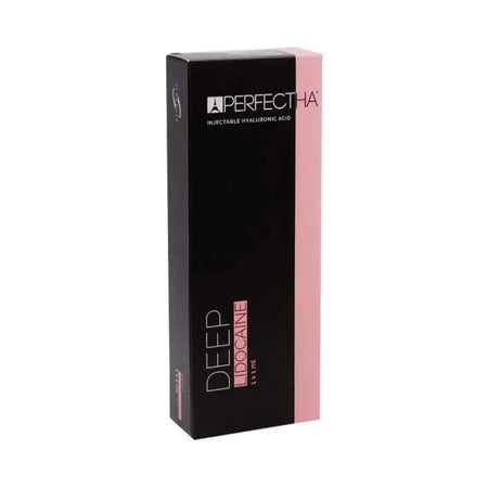 Perfectha Deep Lidocaine 1 x 1 ml - Dermalfiller zur Behandlung von tiefen Falten in einer steril verpackten Spritze.