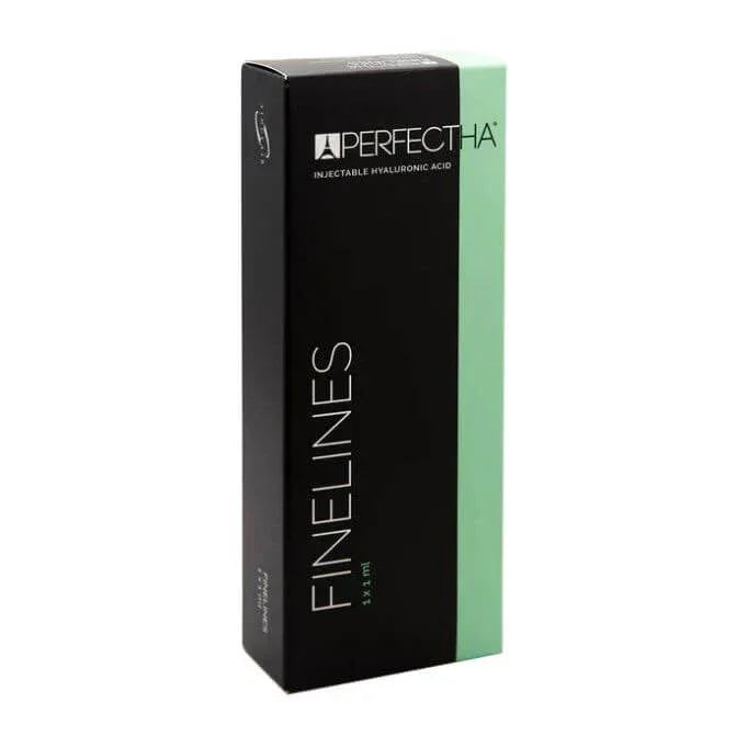 Perfectha FineLines (1 x 1 ml) - Hyaluronsäure Filler Perfectha FineLines sorgt durch Hyaluronsäure für Hautverjüngung und Faltenreduktion, ideal zur Behandlung periorbitaler Linien und Augenringe.