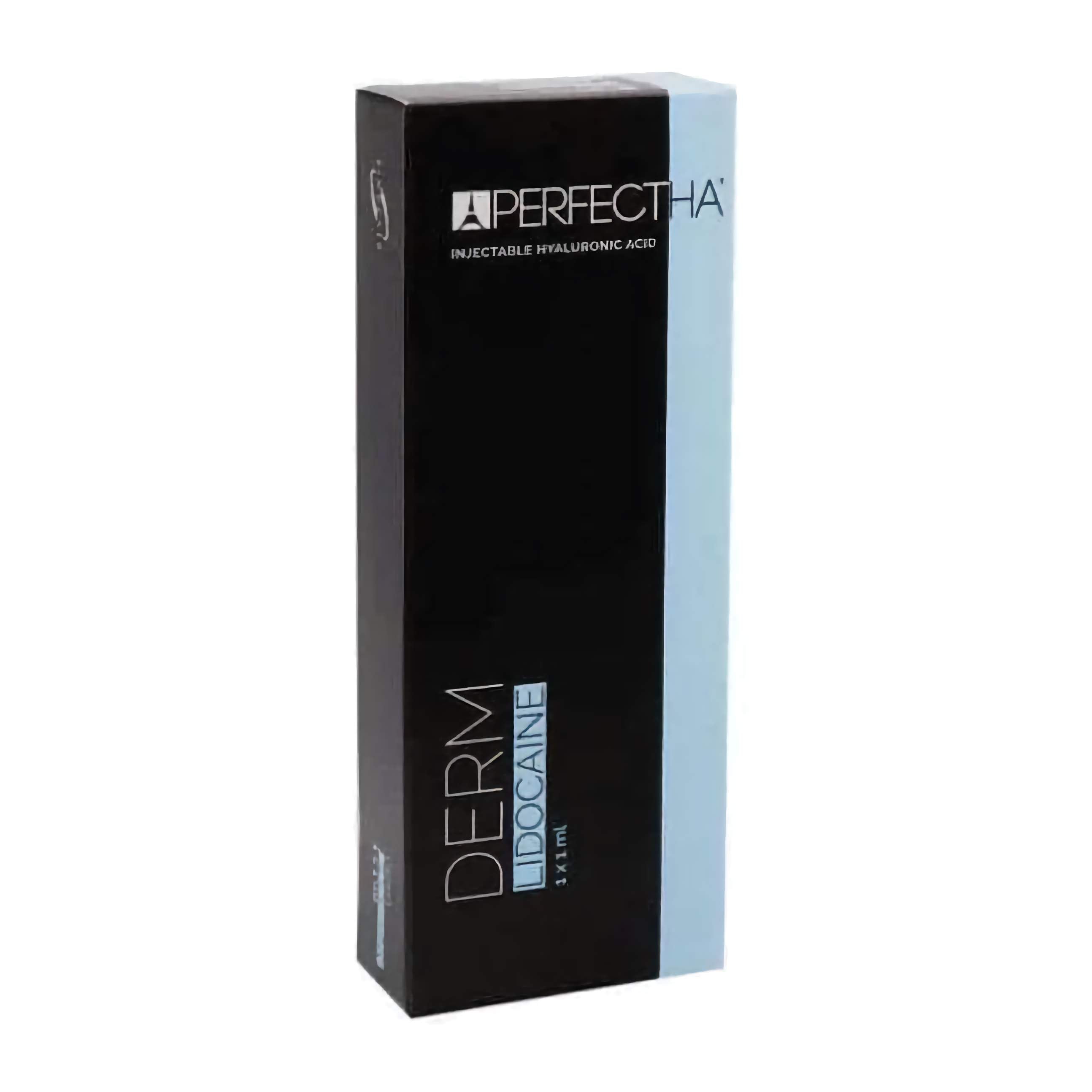 Perfectha Derm Lidocaine 1 x 1 ml – Verpackung des Dermal Fillers mit Hyaluronsäure und Lidocain.