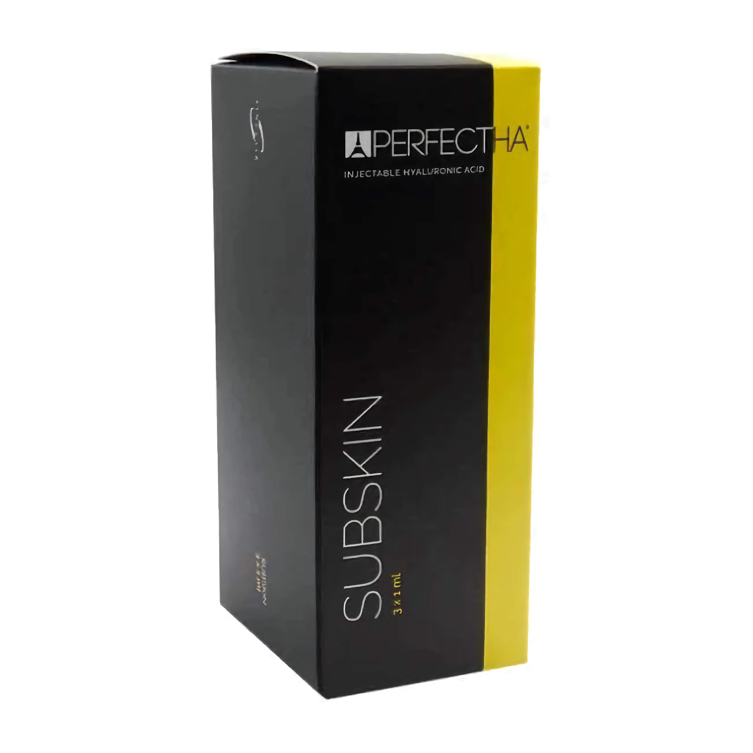 Perfectha Subskin 3 x 1 ml packaging - Dermalfiller for volume restoration and deep wrinkle treatment.