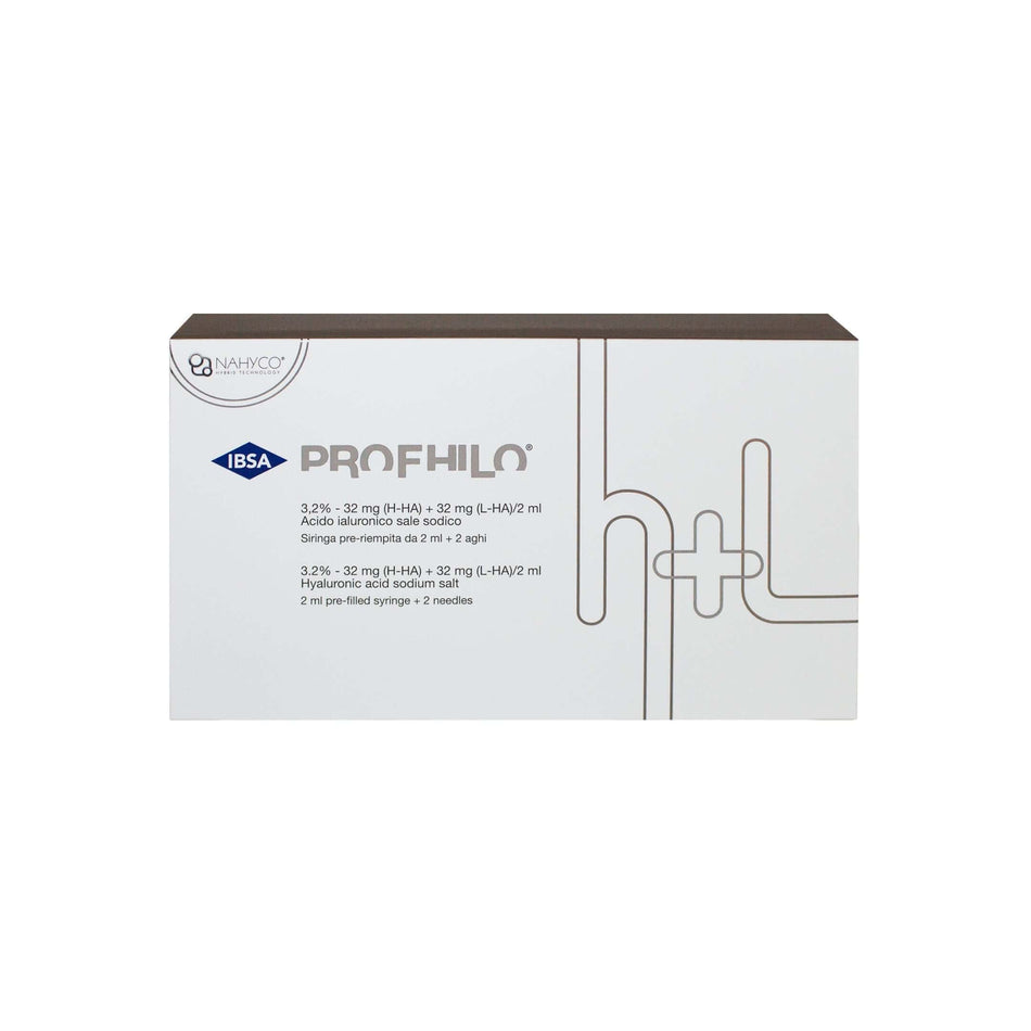Profhilo H+L 1 x 2 ml packaging featuring innovative bio-remodelling technology for skin rejuvenation.