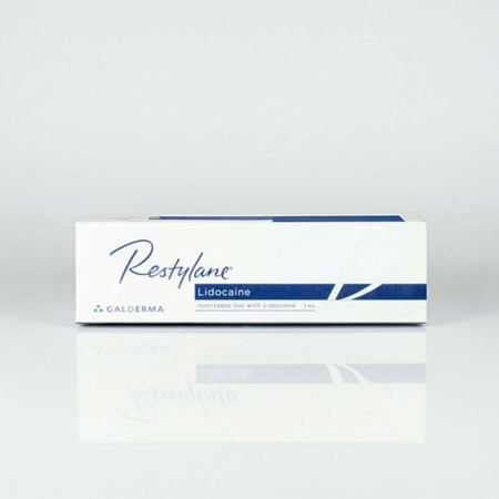 Restylane Lidocaine 1 x 1 ml Verpackung für Hyaluronsäure-Gel von Galderma