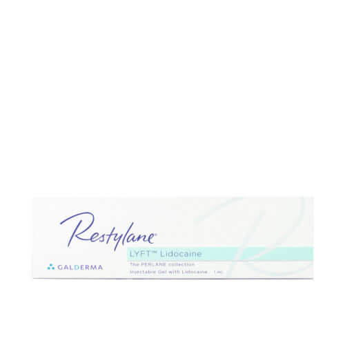 Restylane Lyft Lidocaine 1 x 1 ml packaging for aesthetic medical use.