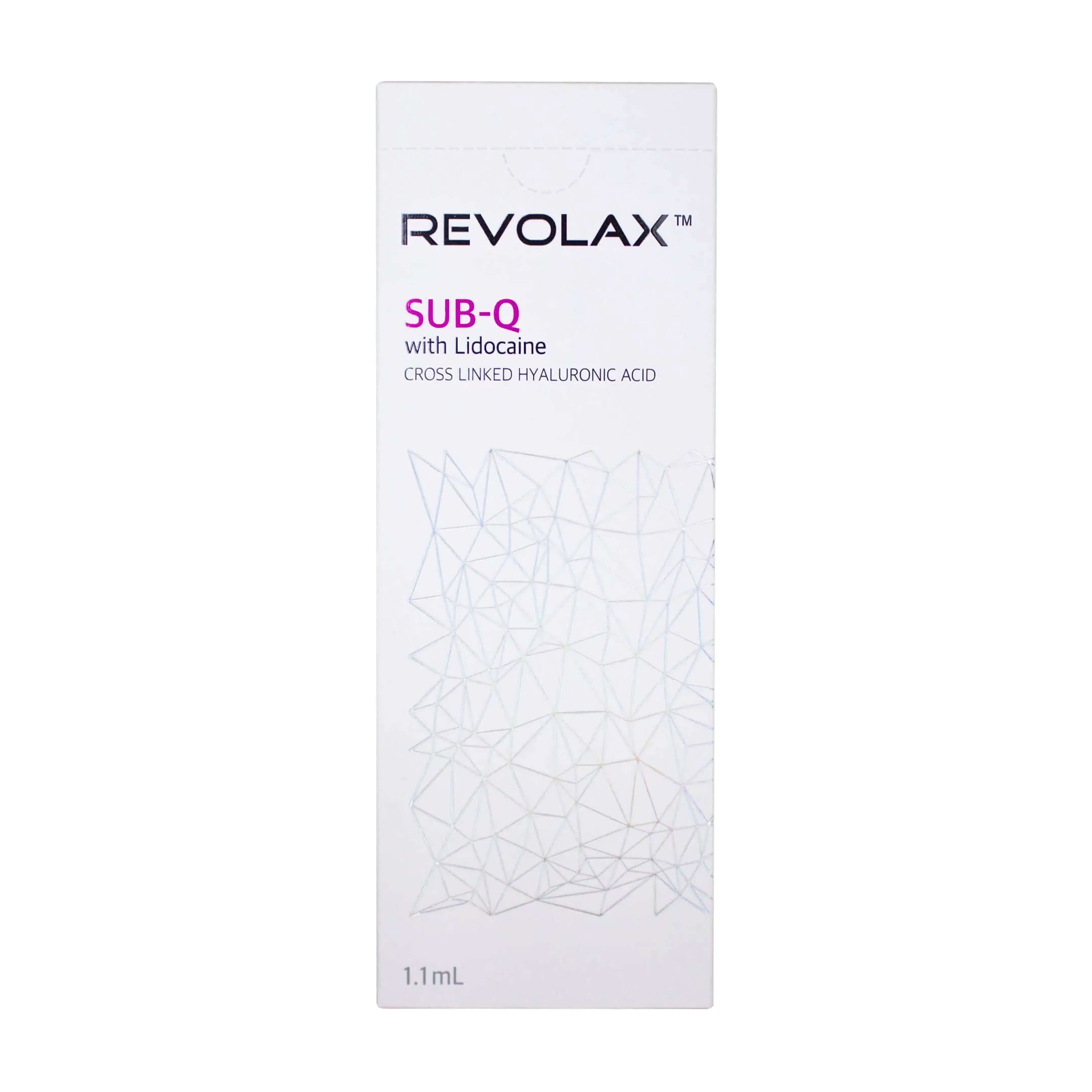 Revolax Sub-Q Lidocaine 1 x 1.1 ml - pack for dermal fillers with lidocaine and hyaluronic acid.