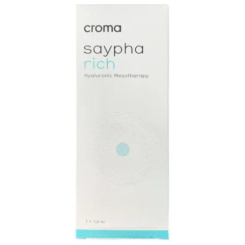 Saypha Rich (1 x 1 ml) - Hyaluronsäure zur Hautverjüngung Saypha Rich 20mg unterstützt die Hautregeneration durch Hyaluronsäure. Ideal für Anti-Aging und als Filler in der Arthrosebehandlung.